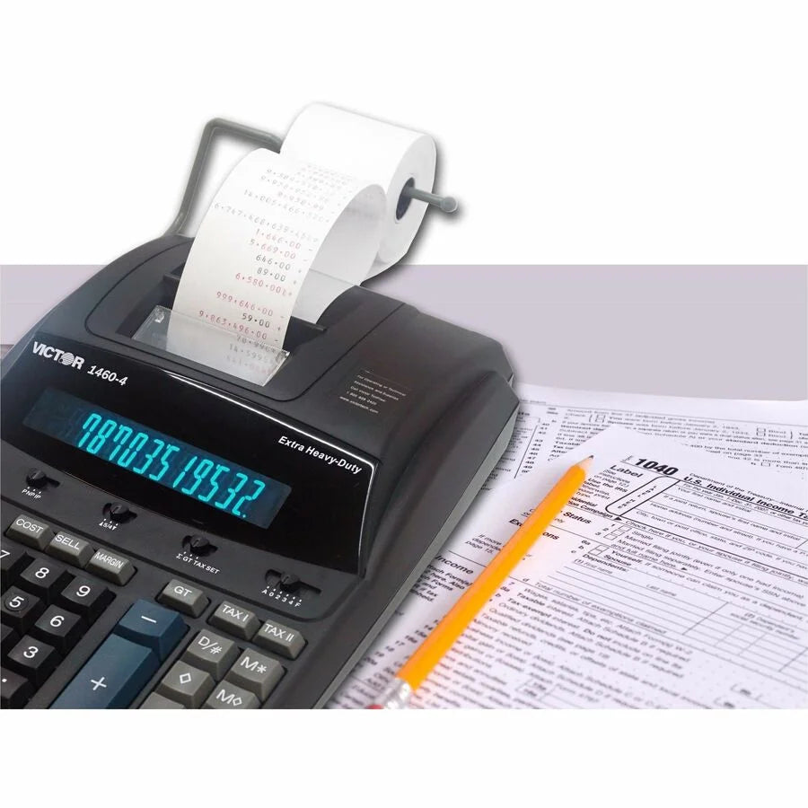 Victor 14604 Printing Calculator - Heavy Duty with Independent Memory - Calculators