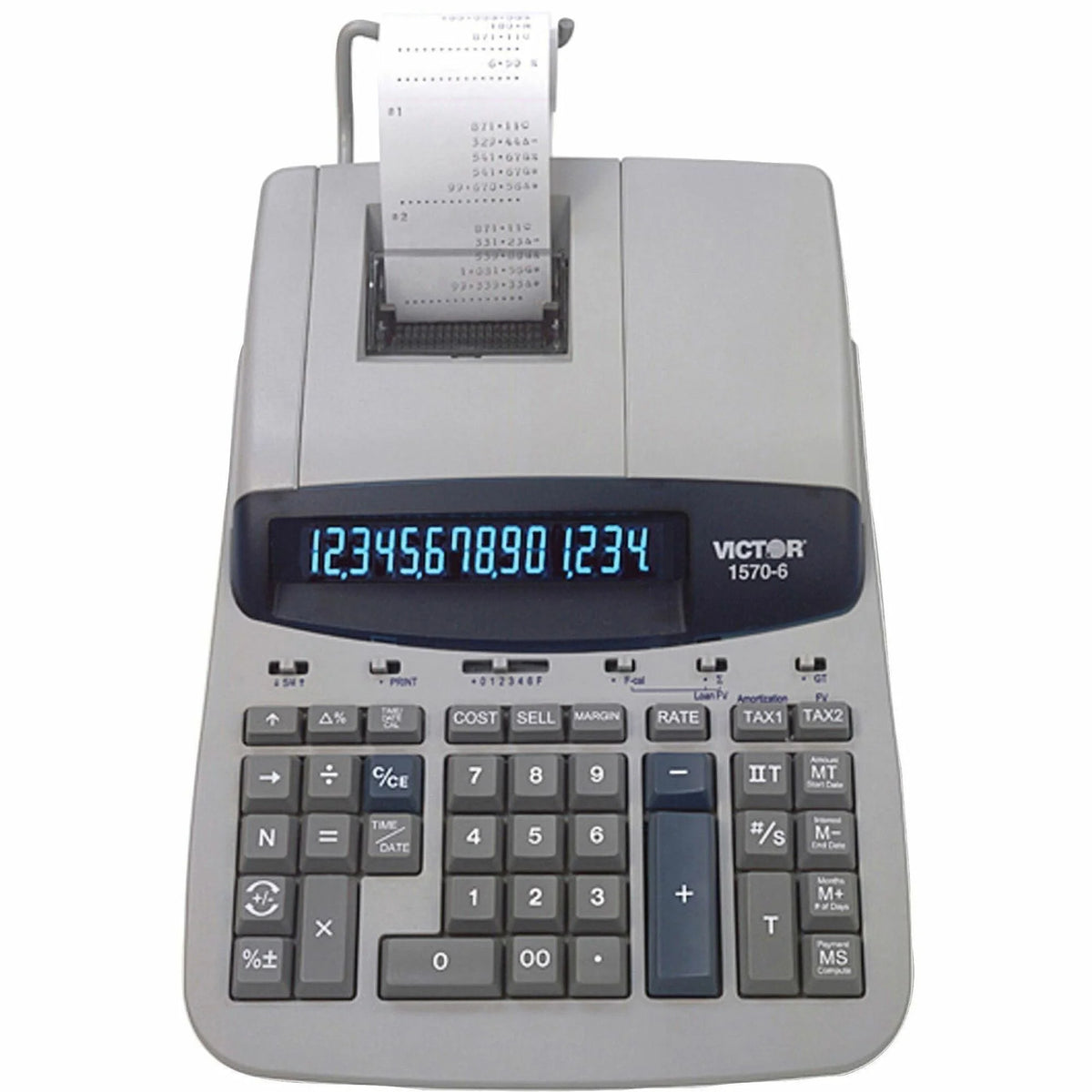 Victor 15706 Heavy-Duty Printing Calculator - Clock Date Big Display - Efficient Office Tool - Calculators