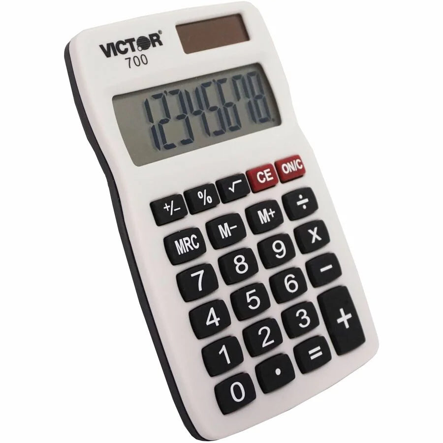 Victor 700 Pocket Calculator: 4 Functions Large LCD Display - Calculators