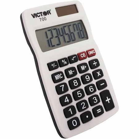 Victor 700 Pocket Calculator: 4 Functions Large LCD Display - Calculators