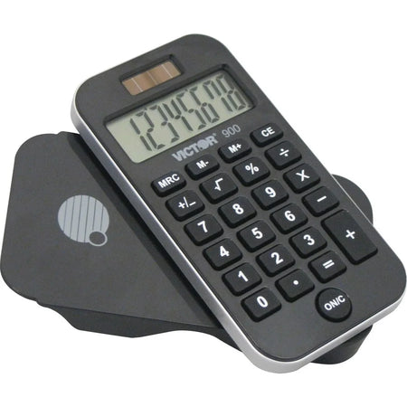 Victor 900 Handheld Calculator: Big Display Dual Power - Protective Hard Shell Cover - Calculators