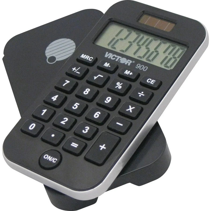 Victor 900 Handheld Calculator: Big Display Dual Power - Protective Hard Shell Cover - Calculators