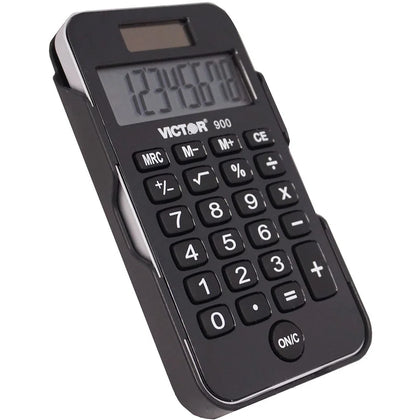 Victor 900 Handheld Calculator: Big Display Dual Power - Protective Hard Shell Cover - Calculators