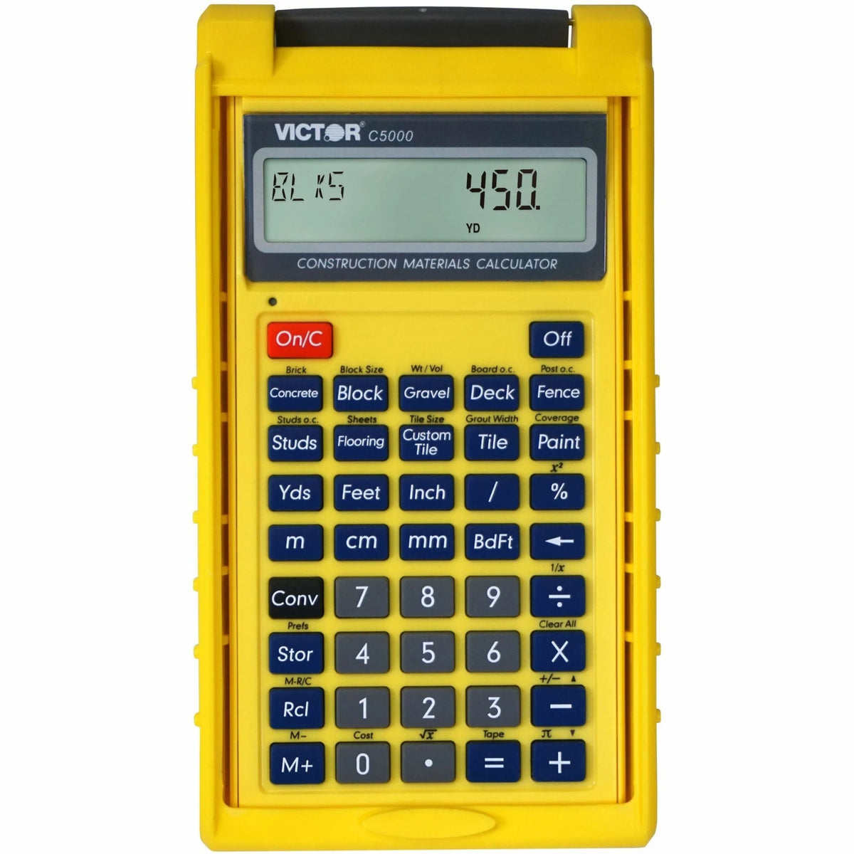 Victor C5000 Construction Materials Calculator - LCD Display - Battery Powered - Calculators