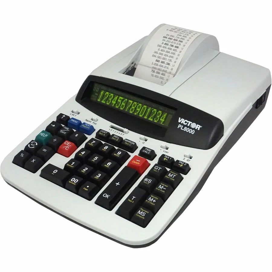Victor PL8000 Thermal Printing Calculator - Heavy Duty Backlit Display - Calculators