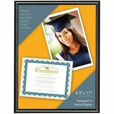 Victory Light 8.5’’ x 11’’ Document Frame - 8.50’’ Size - Holds Insert - Desktop Tabletop - Durable Dust Resistant