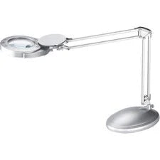 Victory Light LED Magnifying Lamp - 48’’ Height x 8.8’’ Width - 4.60 W Bulb - Silver - Adjustable Arm - 400 lm Lumens