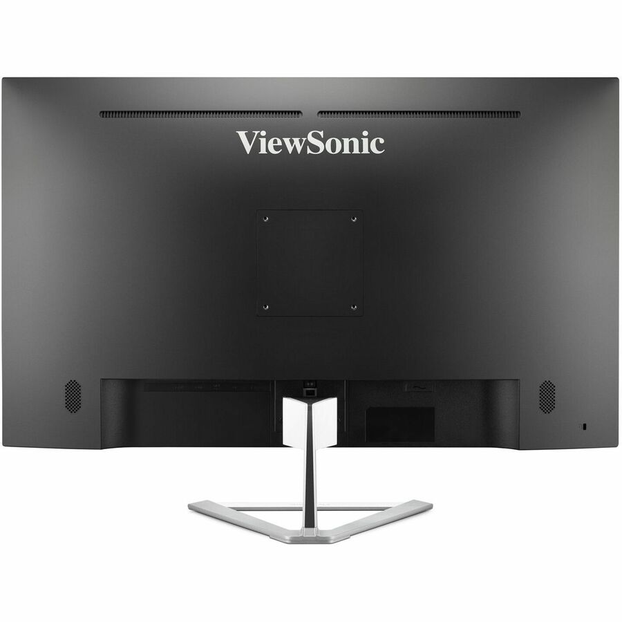 ViewSonic Entertainment VX3276-4K-mhd 32" Class 4K UHD LED Monitor - 16:9 - Silver - Rear