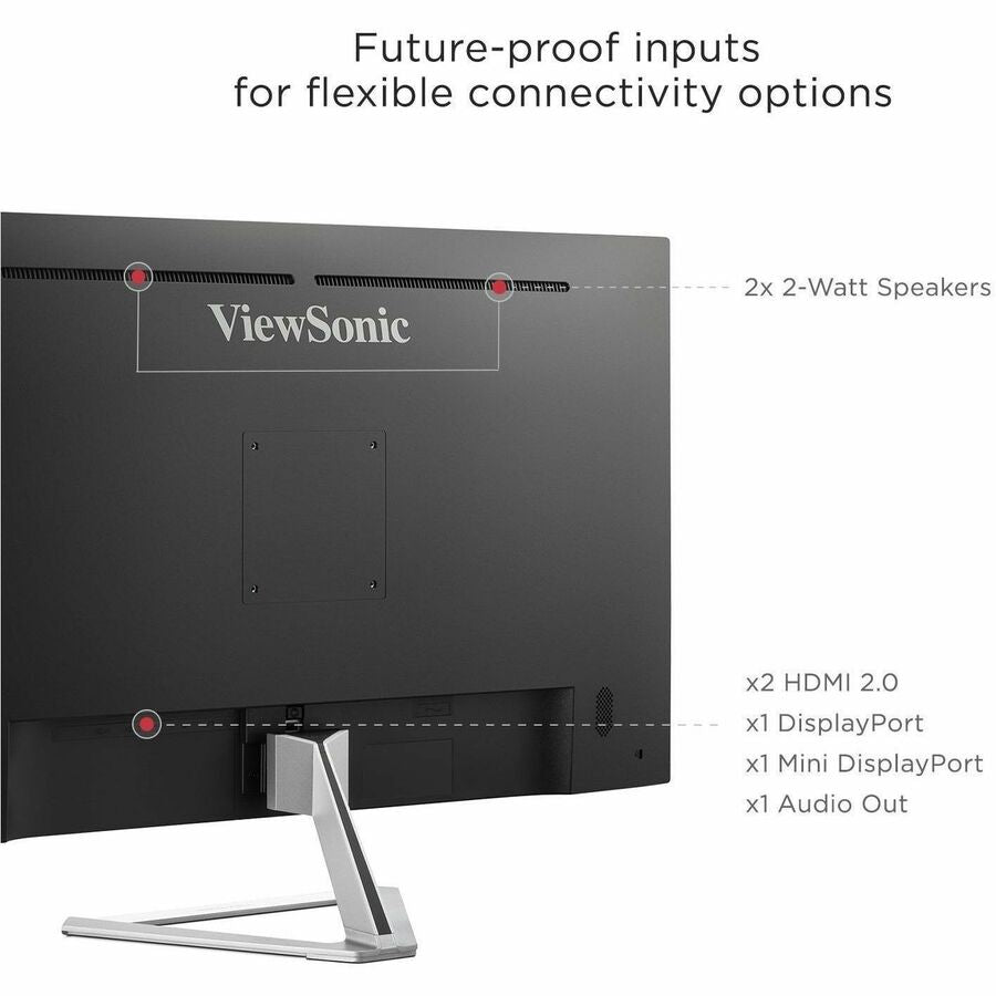 ViewSonic Entertainment VX3276-4K-mhd 32" Class 4K UHD LED Monitor - 16:9 - Silver - Alternate-Image6