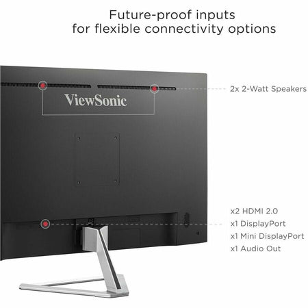 ViewSonic Entertainment VX3276-4K-mhd 32" Class 4K UHD LED Monitor - 16:9 - Silver - Alternate-Image6