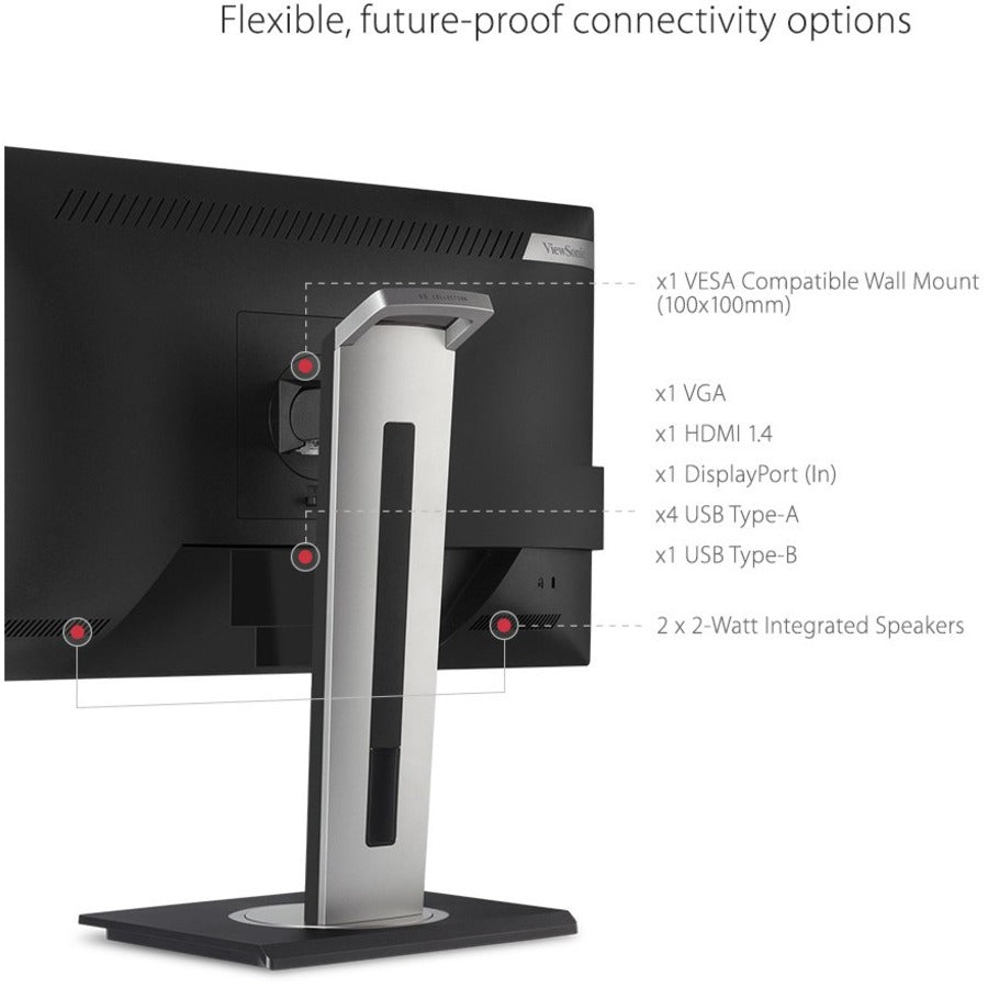 ViewSonic Graphic VG2448a 24" Class Full HD LED Monitor - 16:9 - Black - Alternate-Image14