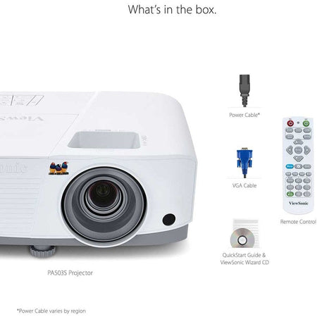 ViewSonic PA503S 3D Ready DLP Projector - 4:3 - Portable - Alternate-Image9