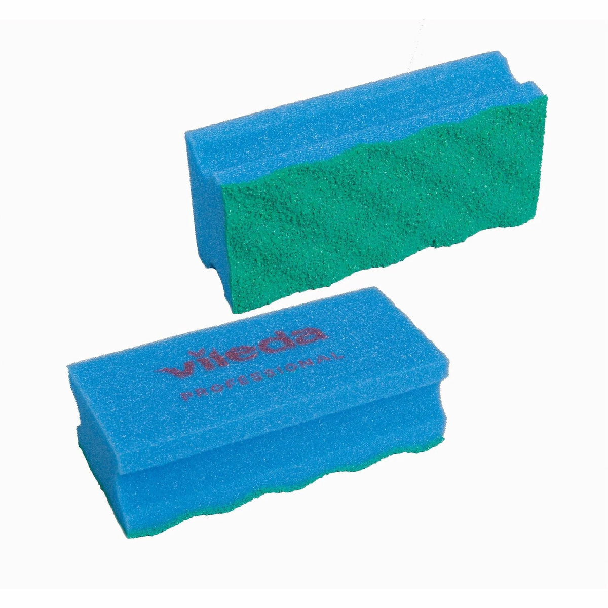 Vileda Professional PUR Active Scrub Sponge - 10 Pack - Blue Foam - Sponges Cleaning Pads & Wipers