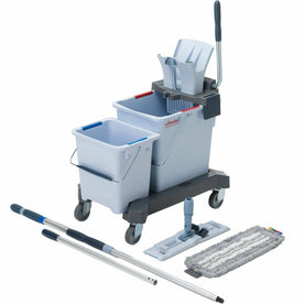 Vileda Professional UltraSpeed Double Bucket Kit - MicroFiber - Multi - Buckets & Wringers