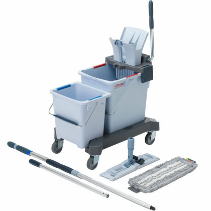 Vileda Professional UltraSpeed Double Bucket Kit - MicroFiber - Multi - Buckets & Wringers