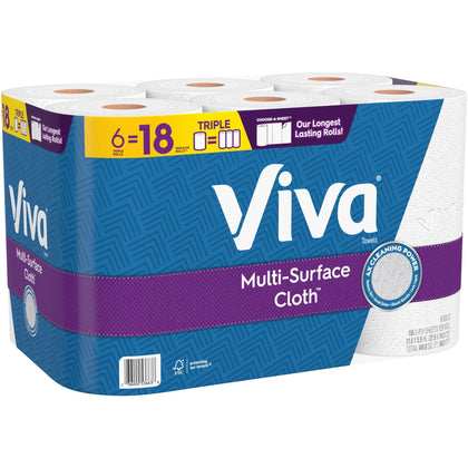 Viva Choose-A-Sheet Paper Towels - 1 Ply 165 Sheets White - 6 Pack