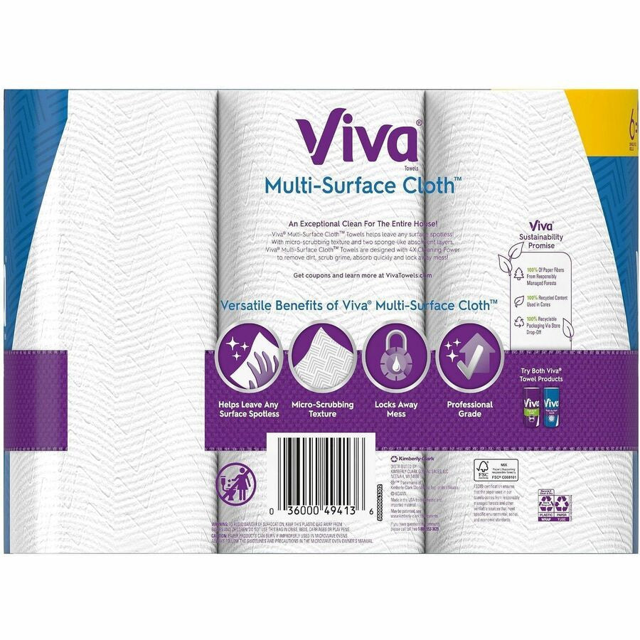 Viva Choose-A-Sheet Paper Towels - Rear