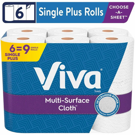 Viva Choose-A-Sheet Paper Towels - Soft 1-Ply - 83 Sheets - White - 24 Carton