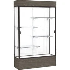 Waddell Reliant Display Cabinet - 48’’ Width x 16’’ Depth 80’’ Height - 4 Shelf(ves) - Sliding Door(s) - Durable