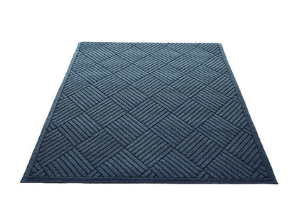 Water Guard Diamond Fabric Border Indoor Floor Mat - Blue / 2’x3’ - Mats