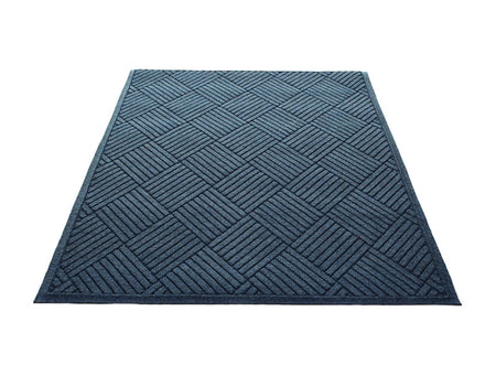 Water Guard Diamond Fabric Border Indoor Floor Mat - Blue / 2’x3’ - Mats