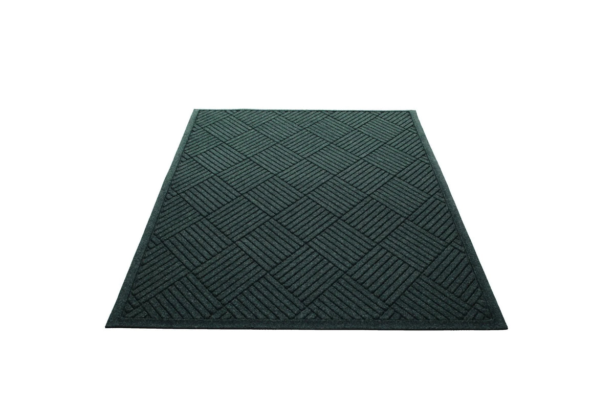 Water Guard Diamond Fabric Border Indoor Floor Mat - Green / 2’x3’ - Mats