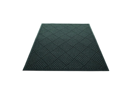 Water Guard Diamond Fabric Border Indoor Floor Mat - Green / 2’x3’ - Mats