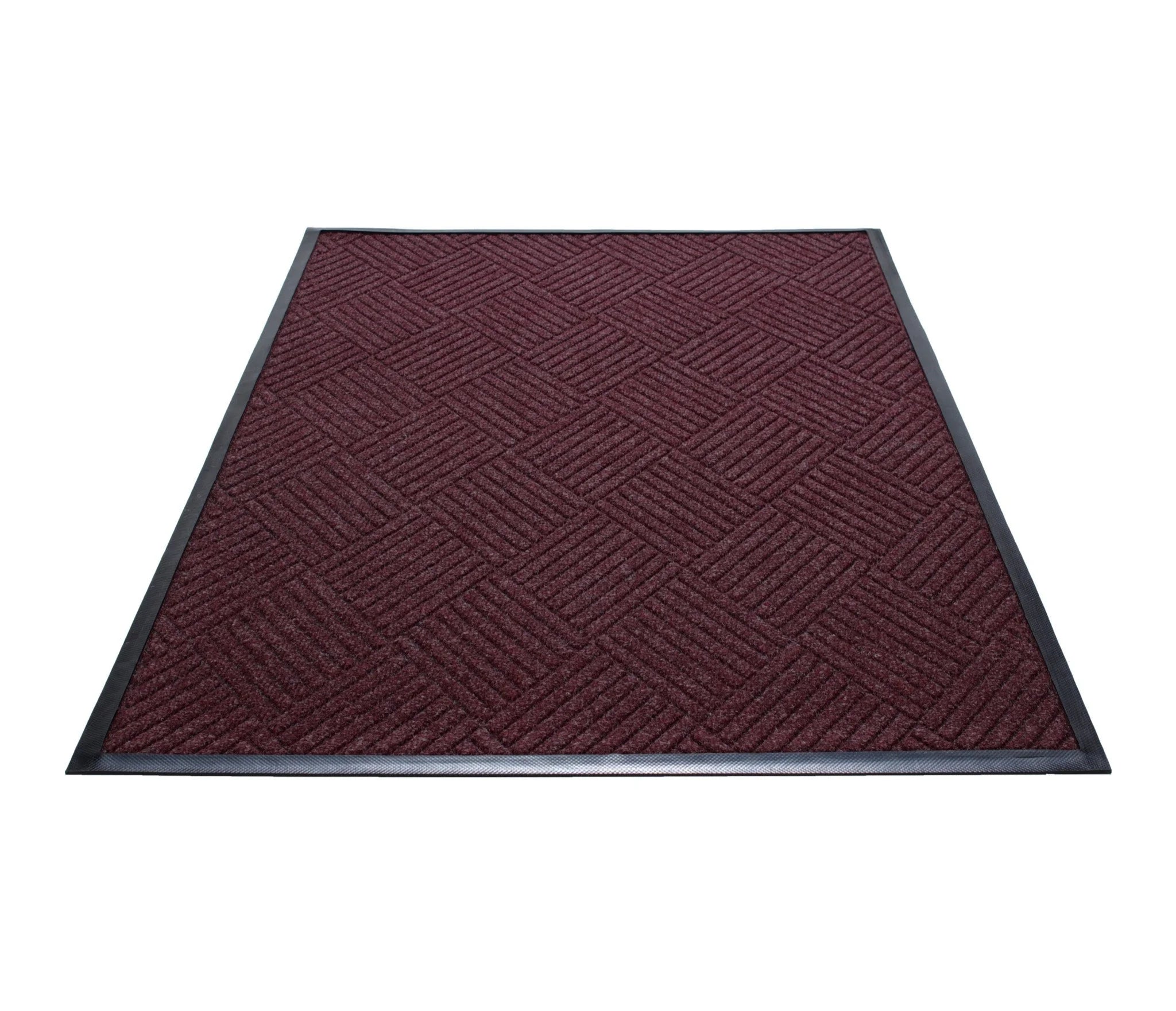 Water Guard Diamond Indoor Floor Mat - Burgundy / 2’x3’ - Mats