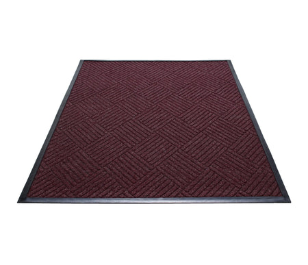 Water Guard Diamond Indoor Floor Mat - Burgundy / 2’x3’ - Mats