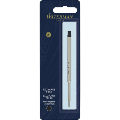 Waterman Black Ballpoint Pen Refill - Medium Point - Ink - Refills