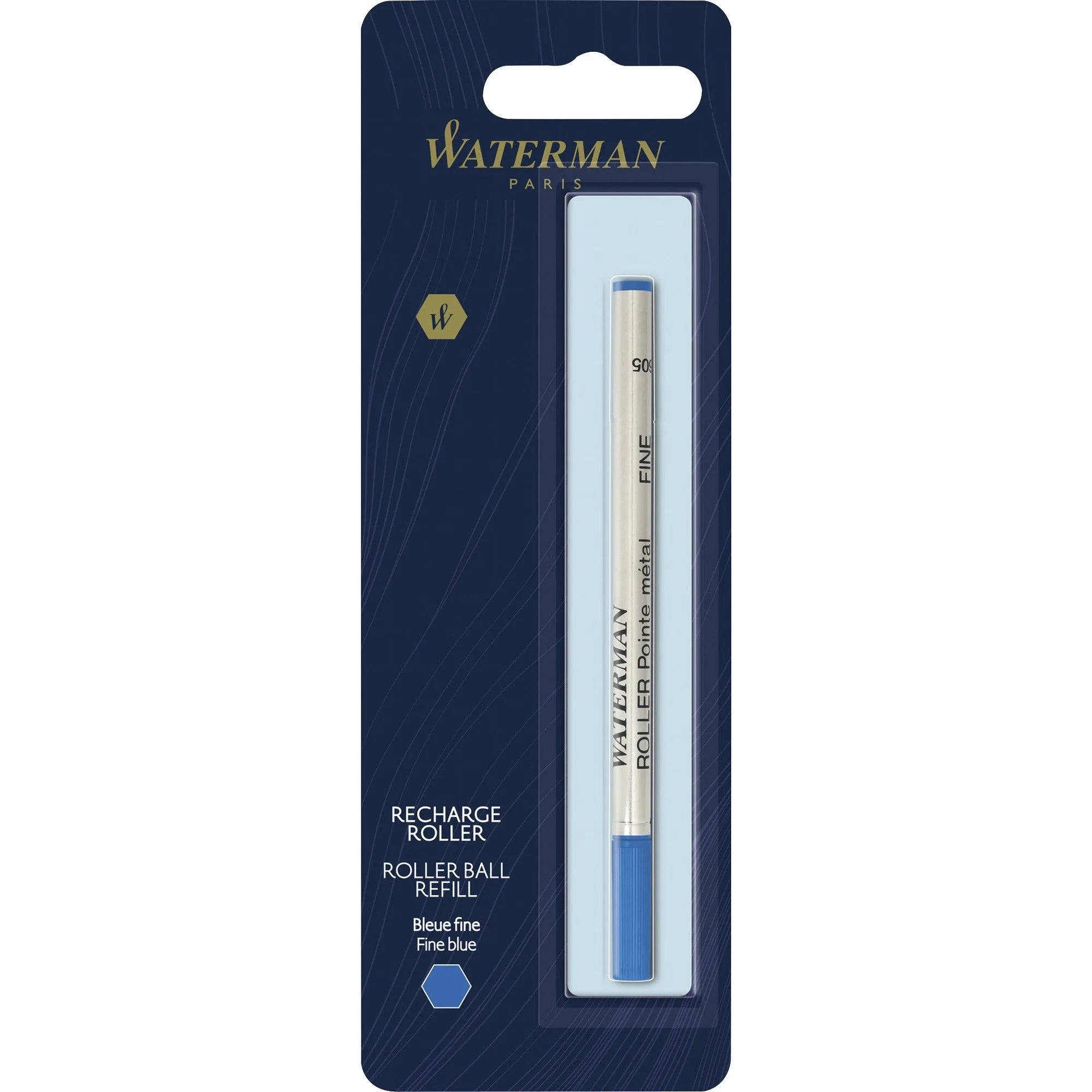 Waterman Rollerball Pen Refill - Fine Point Blue Ink - Refills
