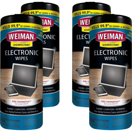 Weiman E-Tronic Wipes: Streak-free Lint-free Electronics Cleaning - 30/Tub - Supplies