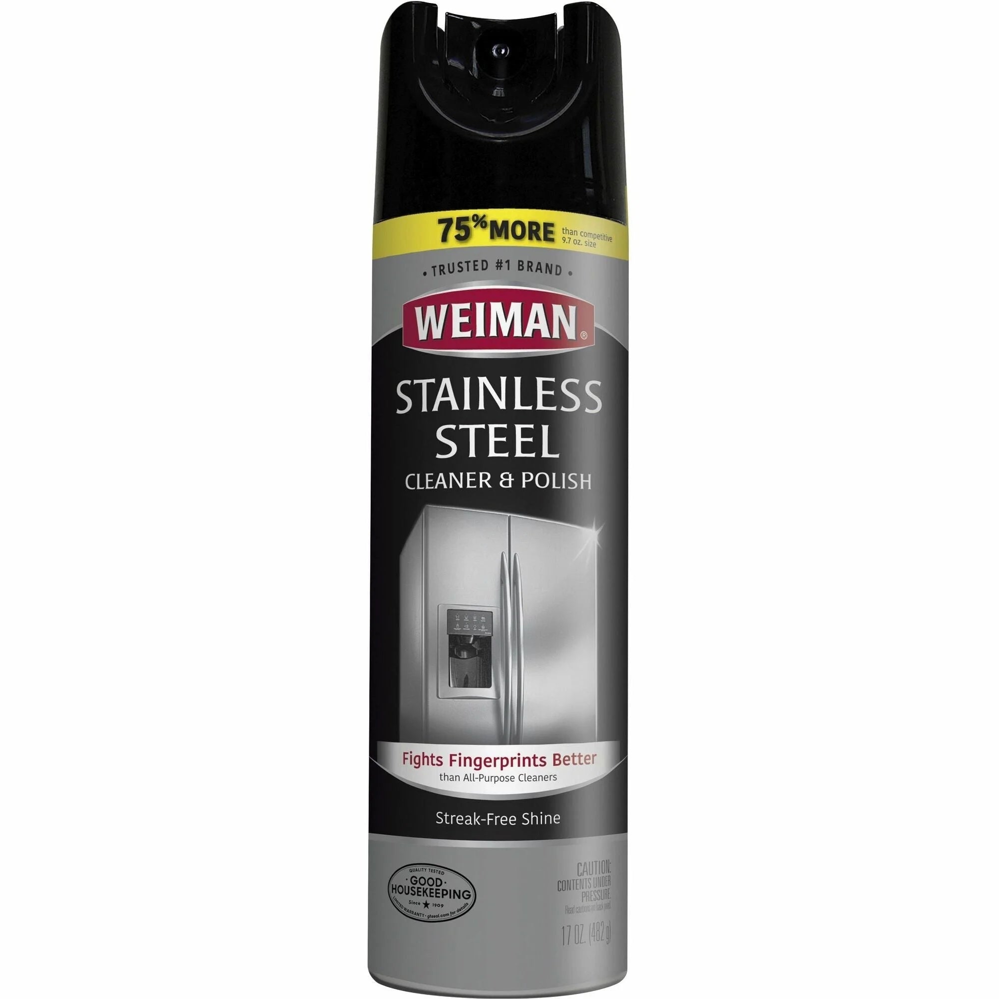 Weiman Stainless Steel Cleaner/Polish - 17 oz - Streak-Free & Resistant - Clear - Specialty Cleaners