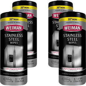 Weiman Stainless Steel Wipes: Streak-Free Fingerprint & Dust Resistant - Cleaning Wipes