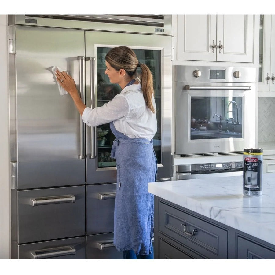 Weiman Stainless Steel Wipes: Streak-Free Fingerprint & Dust Resistant - Cleaning Wipes