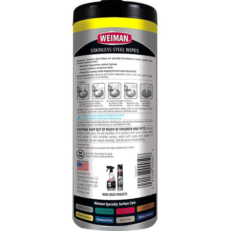 Weiman Stainless Steel Wipes - Alternate-Image1