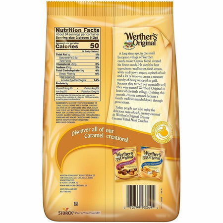 Werther's Original Caramel Hard Candies - Rear