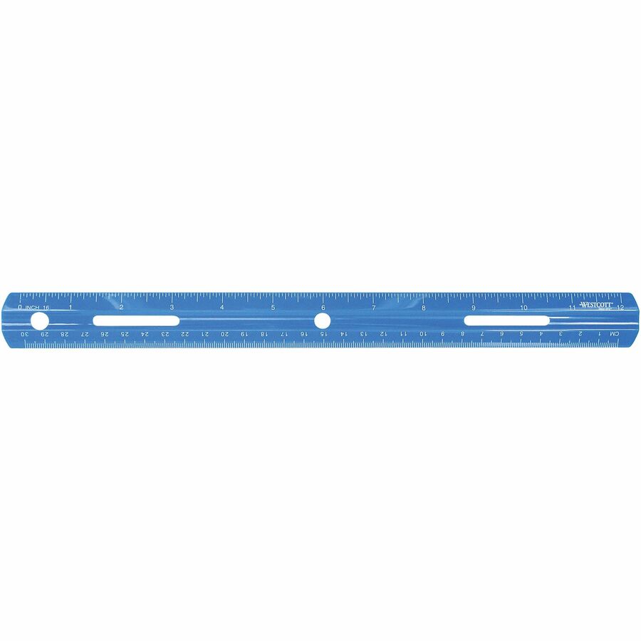 Westcott 12" Plastic Ruler - Rear