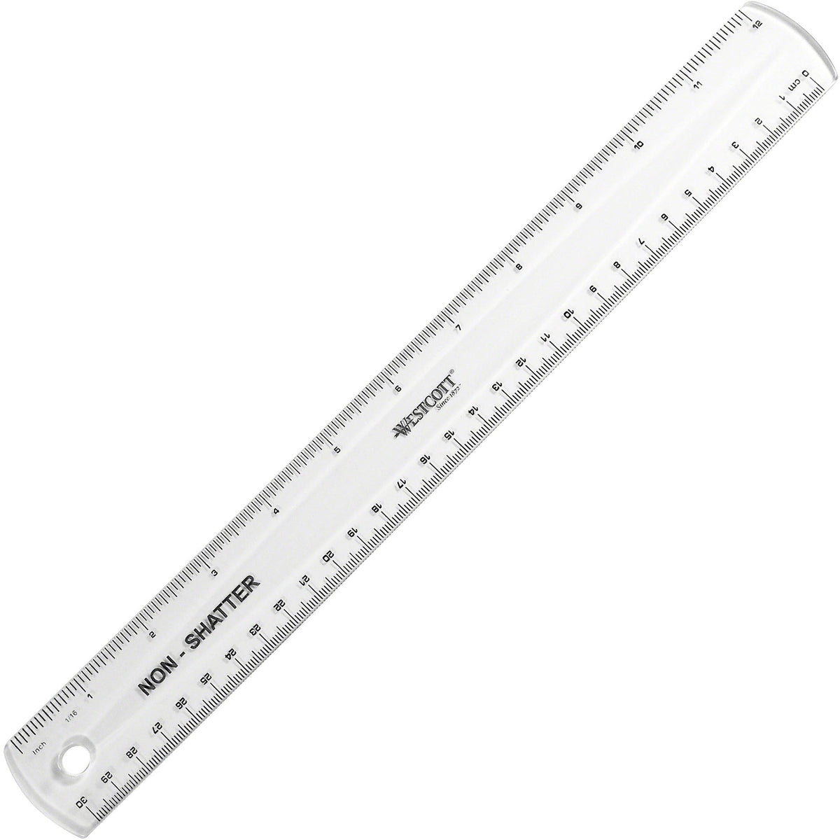 Westcott 12" Shatterproof Ruler - 2000