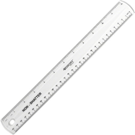 Westcott 12" Shatterproof Ruler - 2000