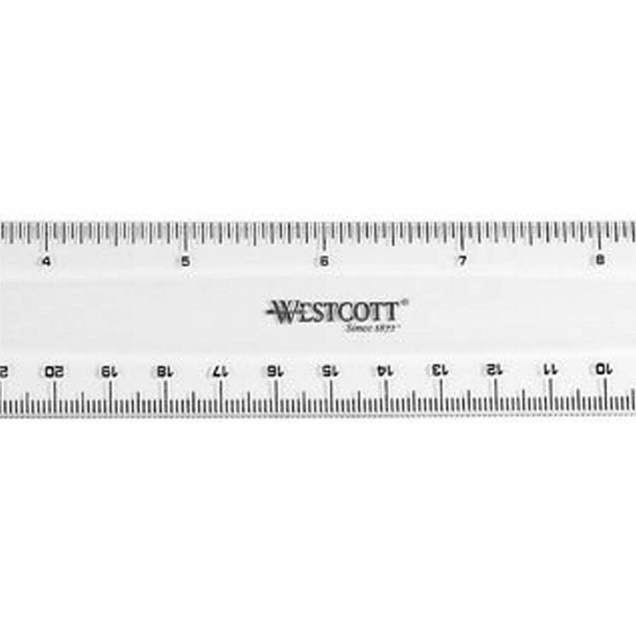 Westcott 12" Shatterproof Ruler - Left