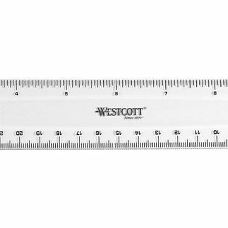 Westcott 12" Shatterproof Ruler - Left