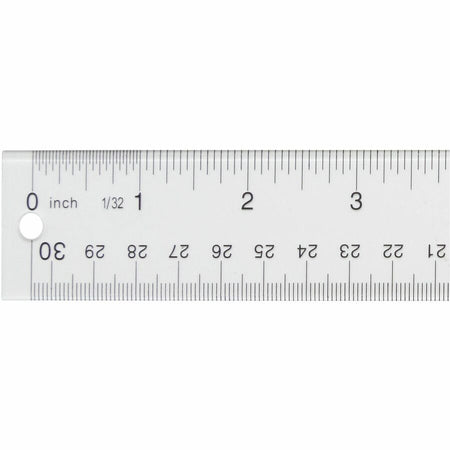 Westcott 12" Transparent Ruler - Left