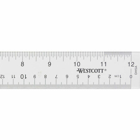 Westcott 12" Transparent Ruler - Right