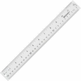 Westcott 12’’ Transparent Ruler - Versatile Acrylic Tool - Clear - 1/16 Graduations - Rulers