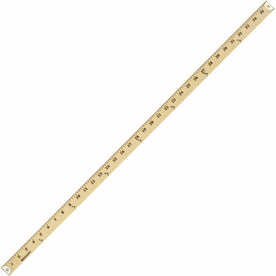 Westcott 36’’ Wood Yardstick - 1/8’’ Graduations - Imperial System - Blue - Rulers