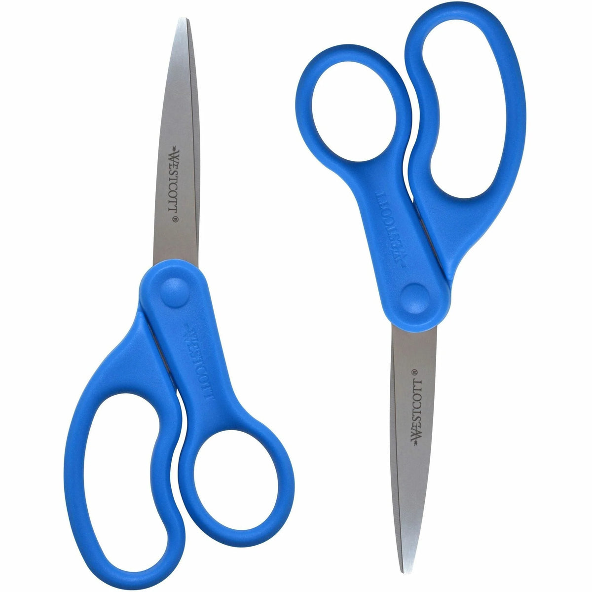 Westcott 8’’ All Purpose Scissors - Stainless Steel Blue - 2 Pack