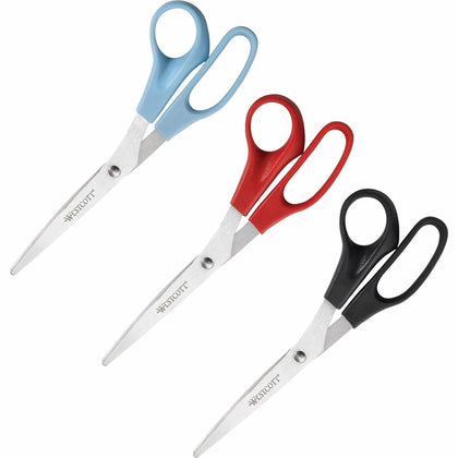 Westcott 8’’ All Purpose Straight Scissors - Stainless Steel - Assorted Colors