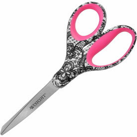 Westcott 8’’ Fashion Scissors: Stainless Steel Left/Right Multi - 1 Each - Scissors