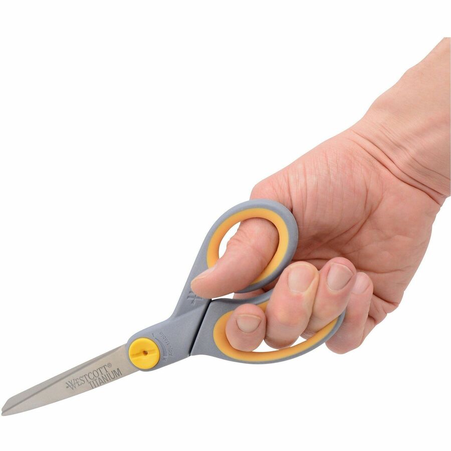 Westcott 8" Straight Soft Handle Titanium-Bonded Glide Scissors - Alternate-Image6